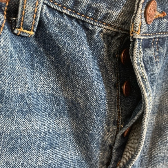 Free People Byron Bay Distressed Jean Shorts - Picture 5 of 8